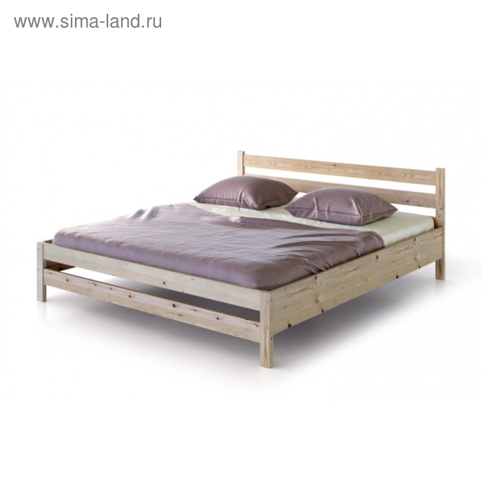 Кровать «Карелия», без подъёмного механизма, цвет сосна, 180 х 200 см - Фото 1