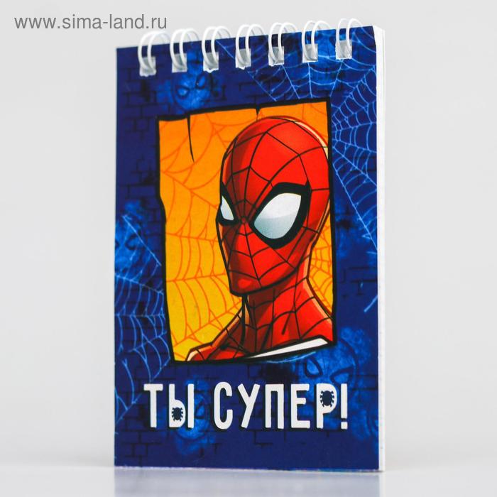 Блокнот на гребне MARVEL Человек-паук, 32 листа, А7