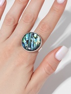 Кольцо из эпоксидной смолы «Галиотис», круг, безразмерное - Фото 2