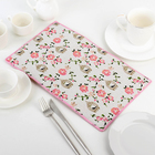 Коврик для сушки посуды Доляна «Птичка в клетке», 25×40 см, лён - Фото 2