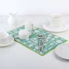 Коврик для сушки посуды Доляна «Хозяйственный», 25×40 см, лён - Фото 2