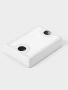 Набор аксессуаров для ванной комнаты «Завитки», 4 предмета, мыльница, дозатор для мыла, 2 стакана, белый - Фото 7