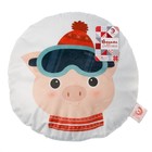 Подушка "Этель" Лыжник 43х42 см, велюр, 100% п/э - Фото 5