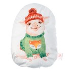 Подушка "Этель" Свин 36х50 см, велюр, 100% п/э - Фото 1