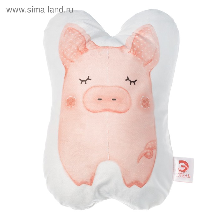 Подушка "Этель" Поросёнок 32х45 см, велюр, 100% п/э - Фото 1