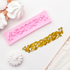 Молд для заливки Доляна «Лепнина», силикон, 13.5×3.5 см, розовый - Фото 1