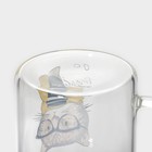 Кружка стеклянная с керамической крышкой и ложкой «Хипстер», 450 мл, рисунок МИКС - Фото 8