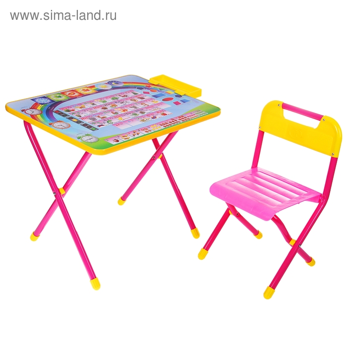 Набор мебели Дэми №1 «Алфавит», розовый - Фото 1