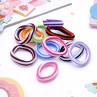 Резинка для волос "Махрушка" (набор 48 шт) в белую полоску, 5,5 см, микс - фото 20878569