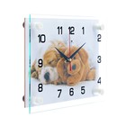 Часы настенные, интерьерные «Щенок и мишка», бесшумные, 20×26 см - Фото 2
