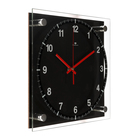 Часы настенные "Чёрная классика", бесшумные, 25 х 25 см - Фото 2