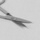 Ножницы маникюрные, загнутые, 9 см, цвет серебристый - Фото 2