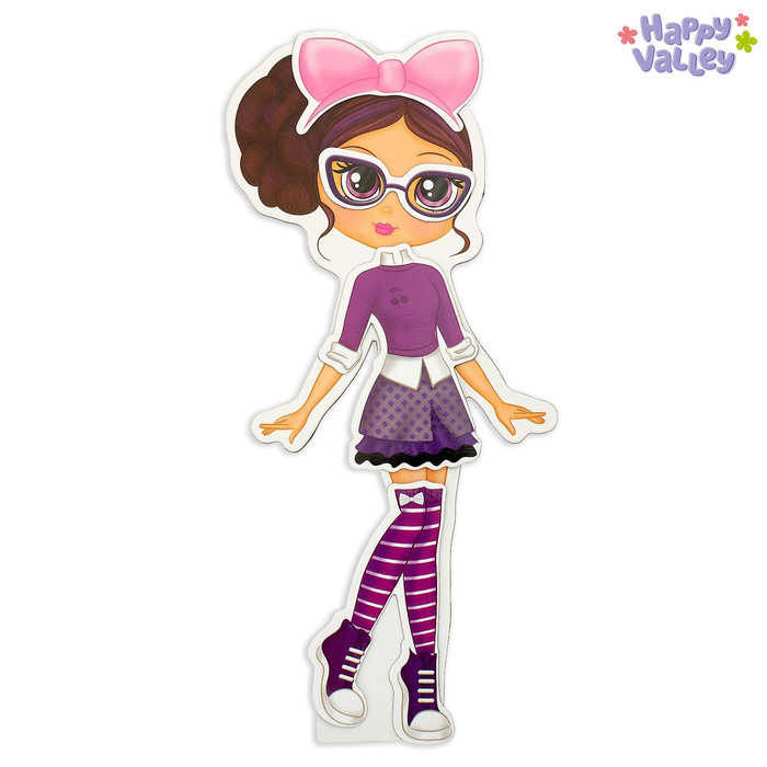 Магнитный набор с куклой, фоном и наклейками «Милашка Сью» 44473