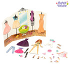 Магнитный набор с куклой, фоном и наклейками «Высокая мода» - фото 11105089