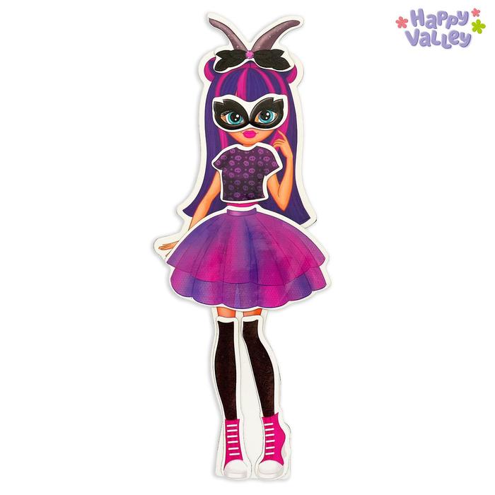 Магнитный набор с куклой, фоном и наклейками «Красотка Сандра» 44475