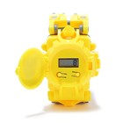 Робот «Часы», трансформируется, с индикацией времени, цвет жёлтый - Фото 8