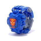 Робот «Часы», трансформируется, с индикацией времени, цвет синий - Фото 4