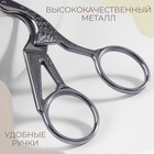 Ножницы для рукоделия «Цапельки», скошенное лезвие, 4,5", 11,4 см, цвет серебряный - фото 8428471
