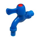 Кран, наружная резьба 1/2", для шланга 1/2" (12 мм), пластик, цвет МИКС, Greengo - Фото 1