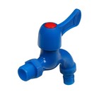 Кран, наружная резьба 1/2", для шланга 1/2" (12 мм), пластик, цвет МИКС, Greengo - Фото 2