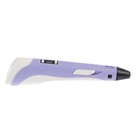 3D ручка LuazON, ABS и PLA, с дисплеем, фиолетовая  (+ пластик, 3 цвета) - Фото 5