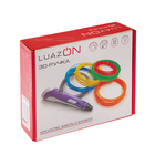 3D ручка LuazON, ABS и PLA, с дисплеем, розовая  (+ пластик, 3 цвета) - Фото 8