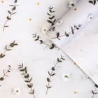 Бумага упаковочная крафтовая «Цветы», 70 × 100 см - фото 8750158