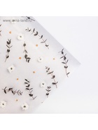 Бумага упаковочная крафтовая «Цветы», 70 х 100 см - Фото 3