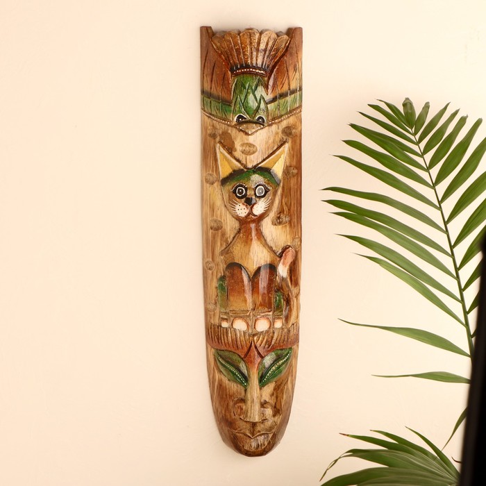 Интерьерный сувенир маска «Кошка», 50×12×5 см