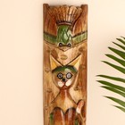 Интерьерный сувенир маска "Кошка" 50х12х5 см - фото 809211147