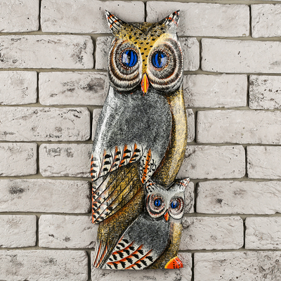 Настенное панно «Две совы», 48×20×2.5 см