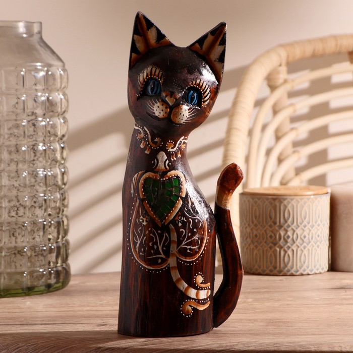 Интерьерный сувенир «Кошка с черепахой», 30 см - Фото 1