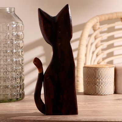 Интерьерный сувенир «Кошка с черепахой», 30 см