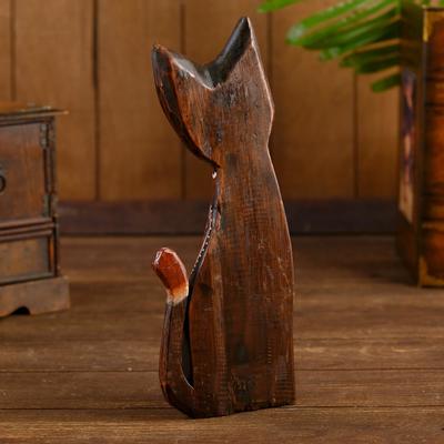 Интерьерный сувенир «Кошка с черепахой», 30 см