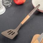 Лопатка с прорезями Доляна «Брауни», 32×7 см, серая, бежевая - Фото 7