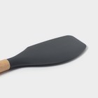 Лопатка Доляна «Брауни», 32×6 см, цвет серый/бежевый - фото 4259645