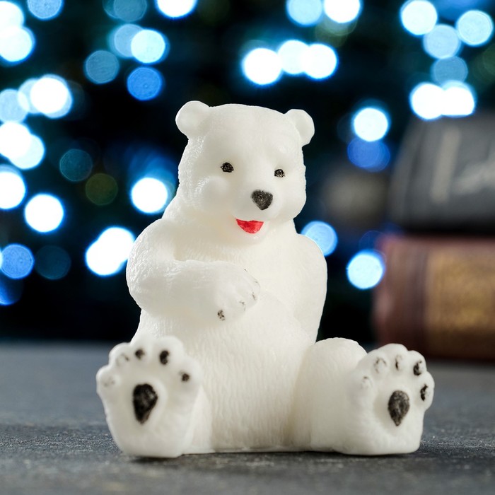 Фигурное мыло «Мишка с лапой на пузике» 75 г - Фото 1