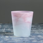 Кашпо "Бальзамин" алебастр розово-матовый 1,2 л - фото 298642411