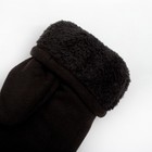 Варежки мужские утеплённые, цвет чёрный - Фото 3