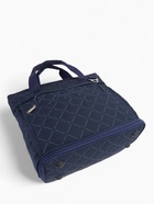 Сумка дорожная на молнии, наружный карман, длинный ремень, синяя - Фото 8