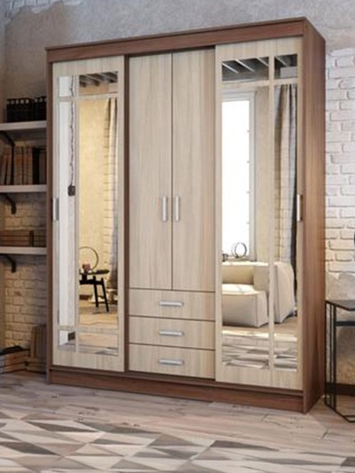 Шкаф-купе «Лорд», 1700×580×2200 мм, цвет ясень шимо светлый/тёмный