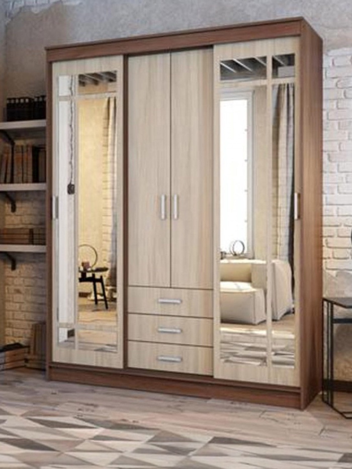 Шкаф-купе «Лорд», 1700×580×2200 мм, цвет ясень шимо светлый/тёмный - Фото 1