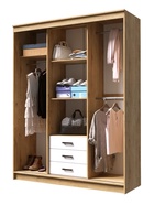 Шкаф-купе «Лорд», 1700×580×2200 мм, цвет ясень шимо светлый/тёмный - Фото 3