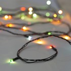 УЦЕНКА Гирлянда «Нить», 3 м, IP20, 30 LED, 220 В, 8 режимов, тёмная нить, свечение мульти - Фото 3