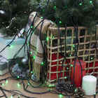 УЦЕНКА Гирлянда «Нить», 20 м, IP20, 200 LED, 220 В, 8 режимов, тёмная нить, свечение зелёное - Фото 9