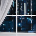 УЦЕНКА Гирлянда «Занавес», 2.5×0.65 м, с насадками «Капли», IP20, 50 LED, 220 В, 8 режимов, прозрачная нить, свечение тёплое белое - Фото 2