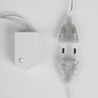 УЦЕНКА Гирлянда «Занавес», 2.5×0.65 м, с насадками «Капли», IP20, 50 LED, 220 В, 8 режимов, прозрачная нить, свечение тёплое белое - Фото 5