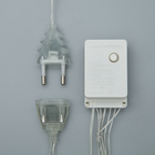 УЦЕНКА Гирлянда «Занавес» 1.5×1 м, IP20, прозрачная нить, 180 LED, 220 В, 8 режимов, свечение белое - Фото 3