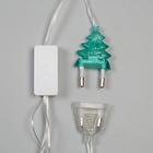 УЦЕНКА Гирлянда «Бахрома», 1.8×0.5 м, с насадками «Ёлки», IP20, 48 LED, 220 В, мигание, прозрачная нить, свечение мульти - Фото 11