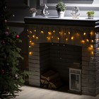 Гирлянда «Бахрома» 3 × 0.5 м, IP20, тёмная нить, 80 LED, свечение жёлтое, 8 режимов, 220 В, УЦЕНКА - Фото 7